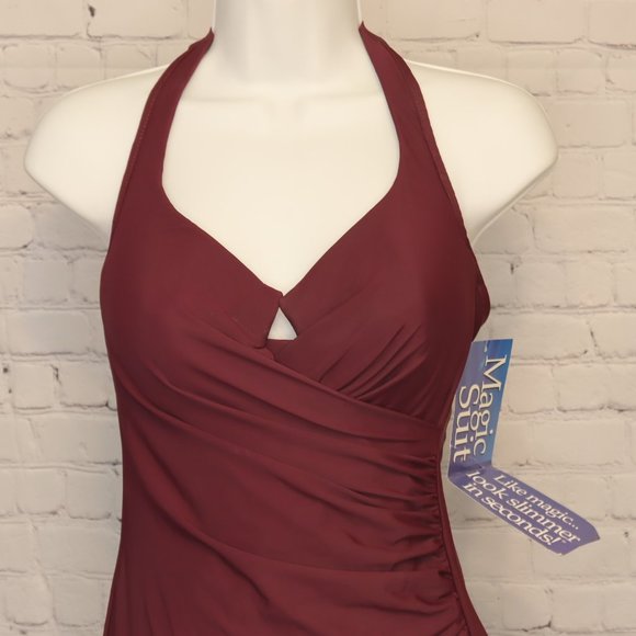 NWT Womens 10 Purple Miracle Suit and Matching Swim Skirt Size M - Picture 9 of 9